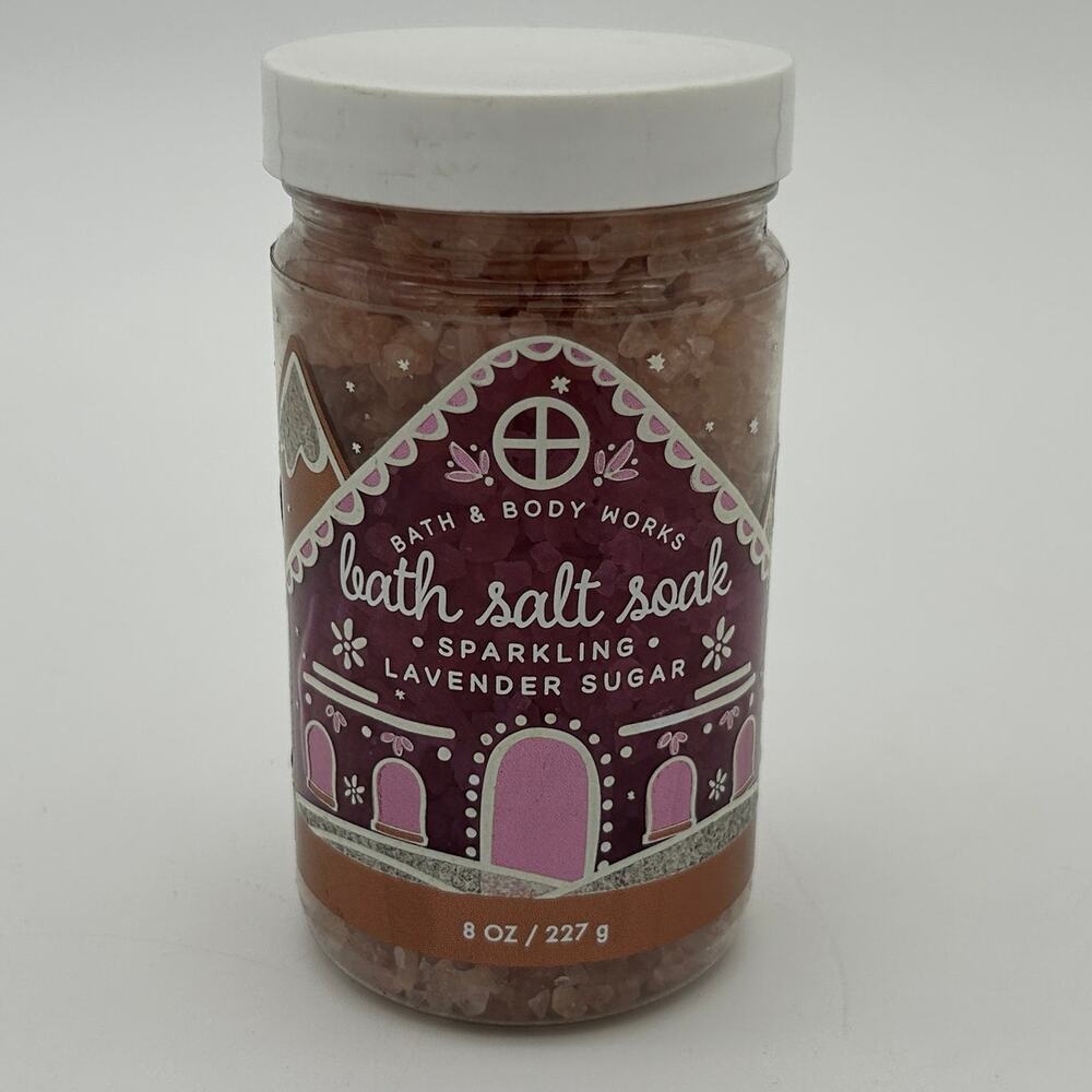Bath & Body Works Sparkling Lavender Sugar Bath Salt Soak Aromatherapy